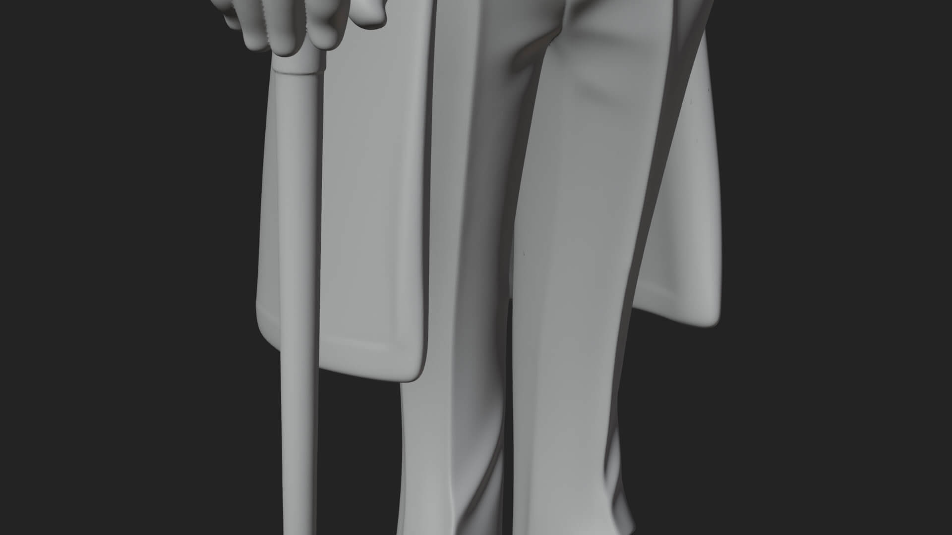 Top Hat Gentleman Statue Design 3 3D Print Model 3D Model