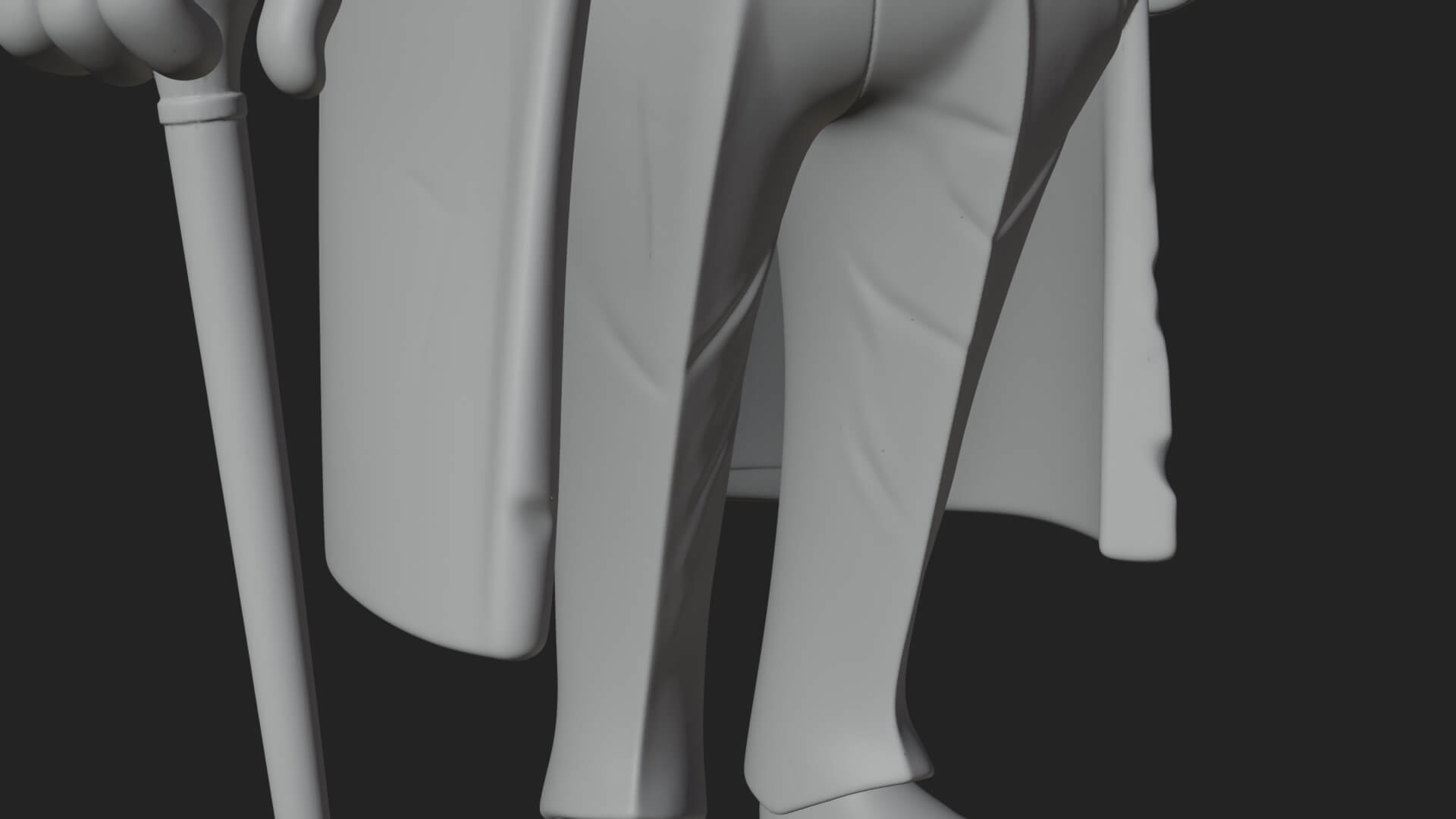 Top Hat Gentleman Statue Design 4 3D Print Model 3D Model