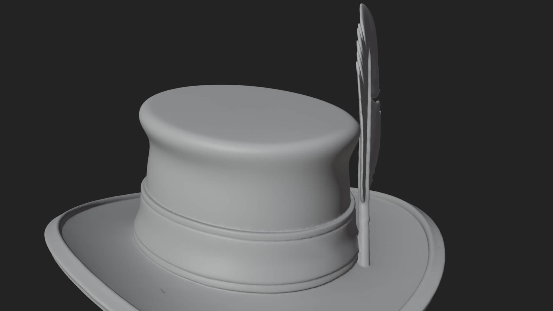 Top Hat Gentleman Statue Design 5 3D Print Model 3D Model