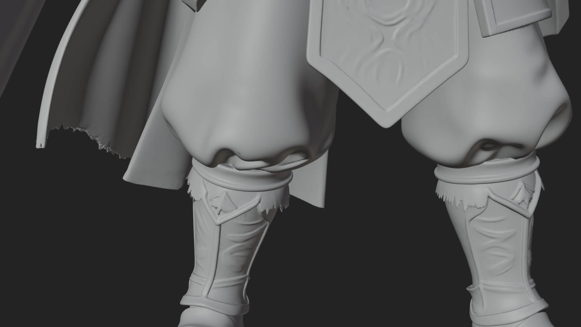 Topknot Martial Warrior Statue Design 8 3D Print Model 3D Model