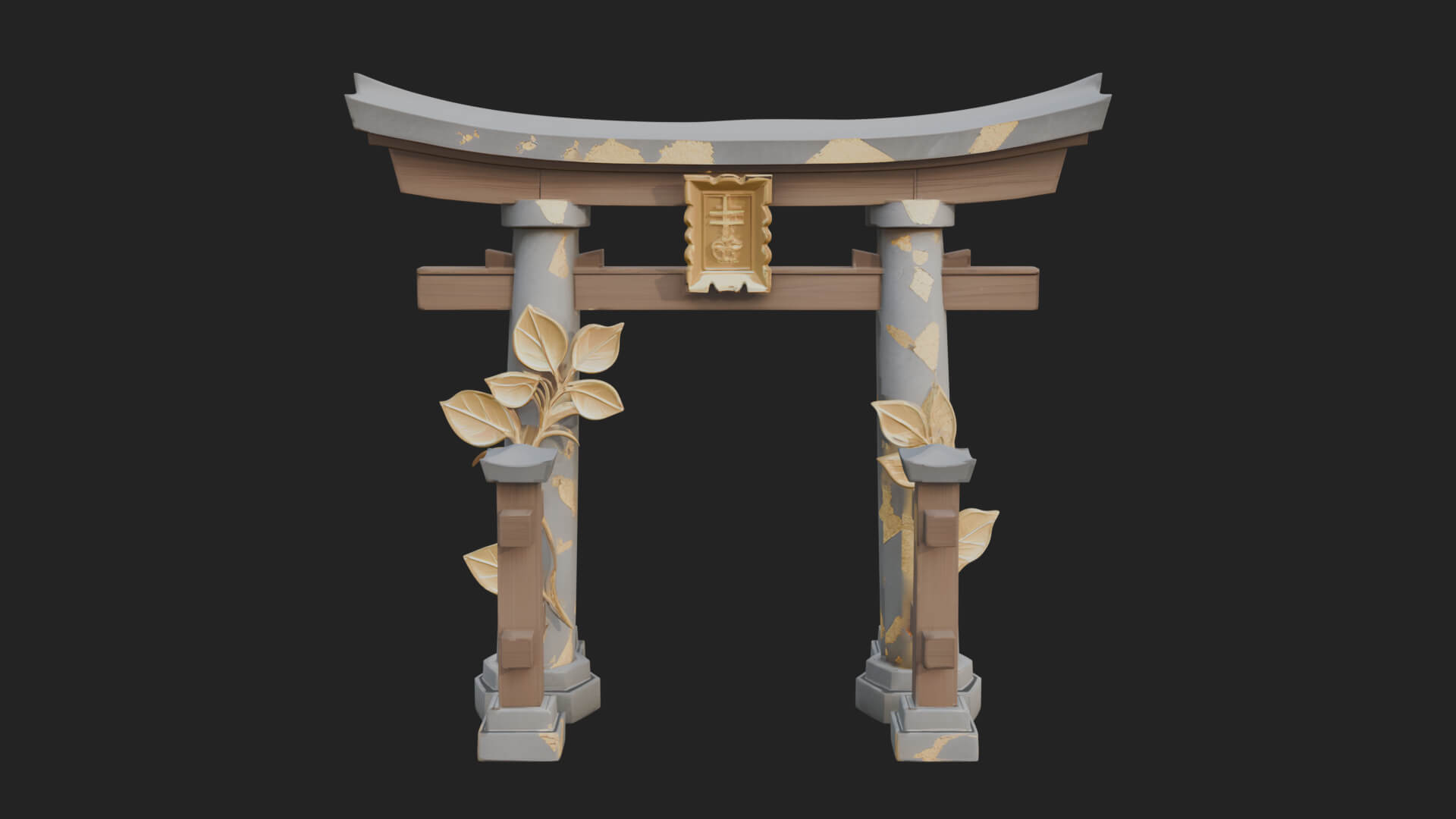 Torii Shrine Gate Design 1 3D Print Model 3D Model