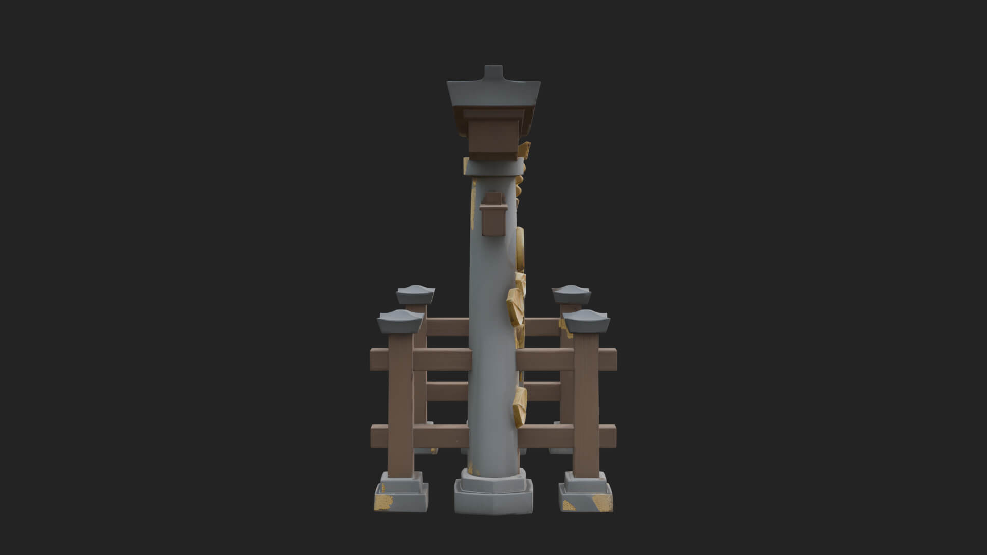 Torii Shrine Gate Design 1 3D Print Model 3D Model