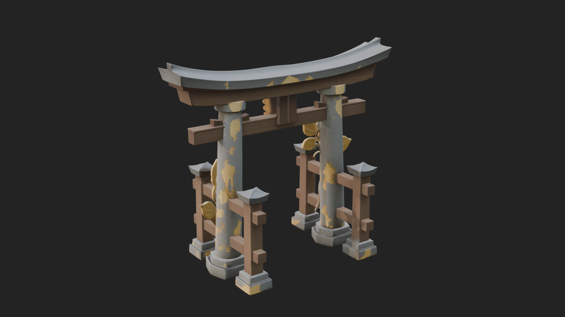 Torii Shrine Gate Design 1 3D Print Model 3D Model