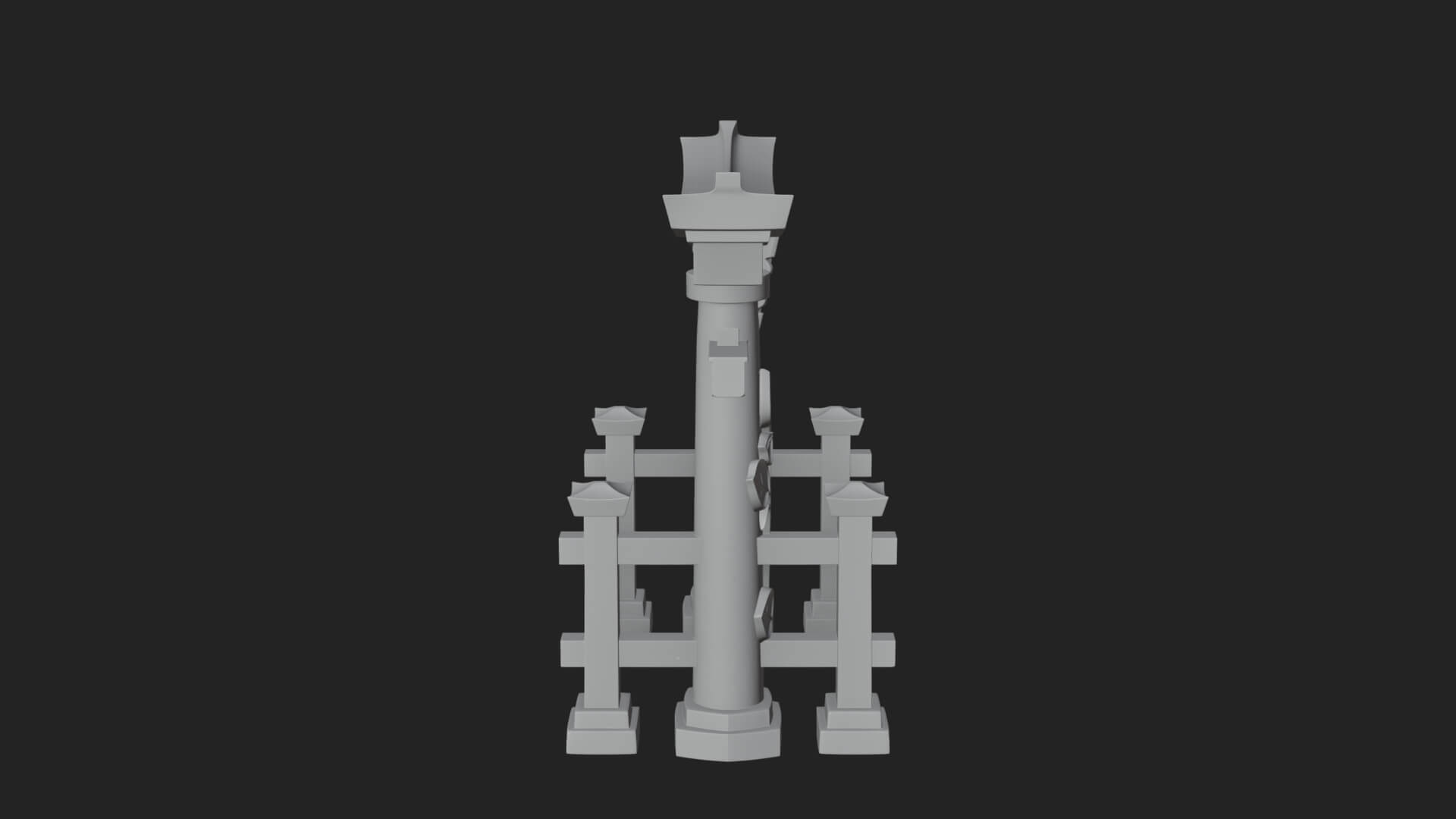 Torii Shrine Gate Design 1 3D Print Model 3D Model