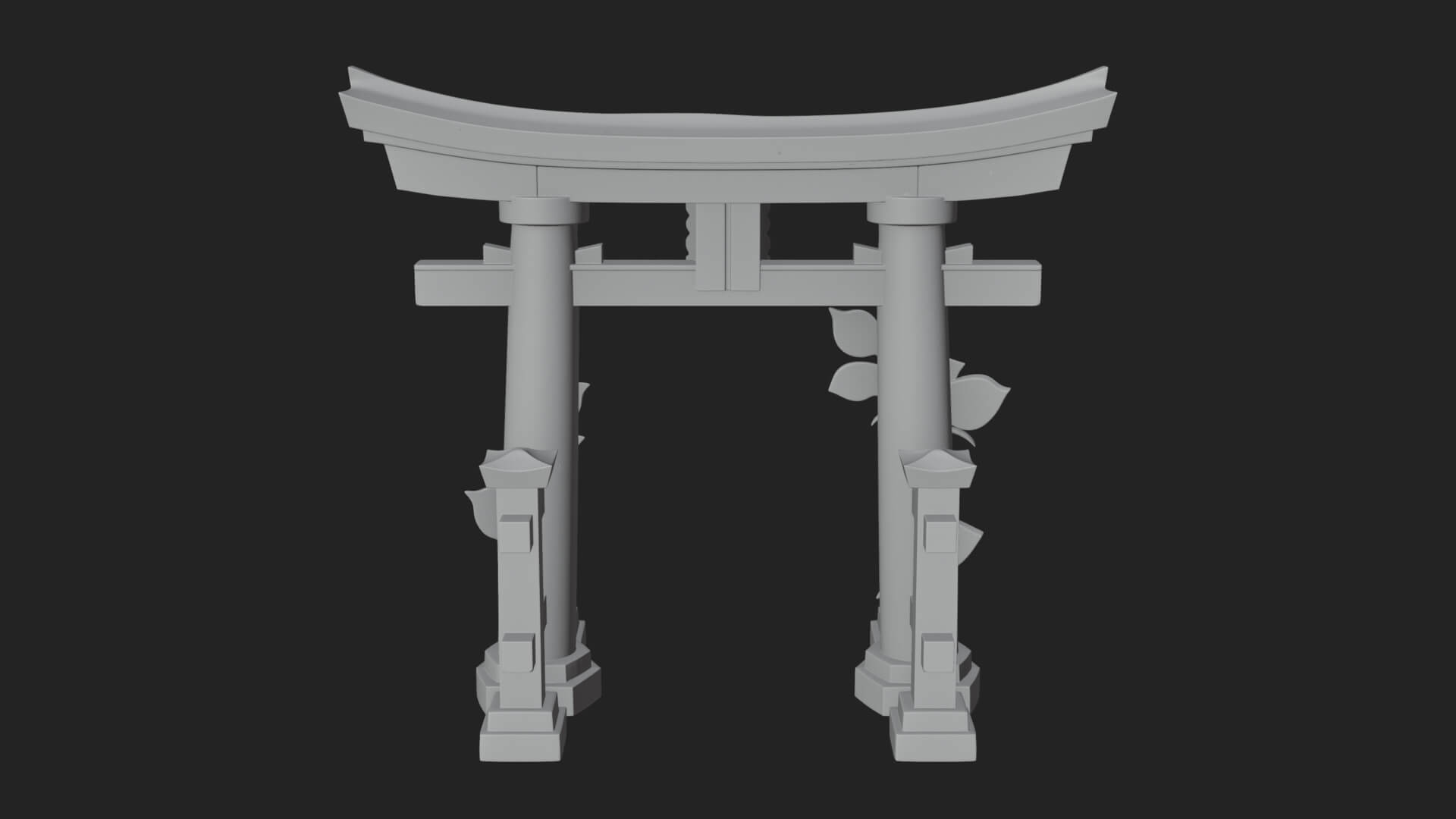 Torii Shrine Gate Design 1 3D Print Model 3D Model