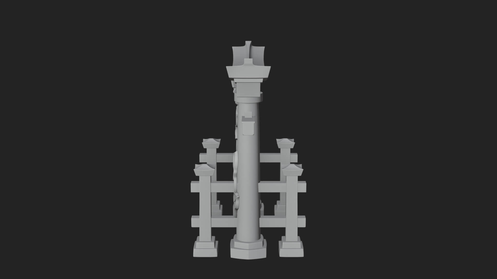 Torii Shrine Gate Design 1 3D Print Model 3D Model