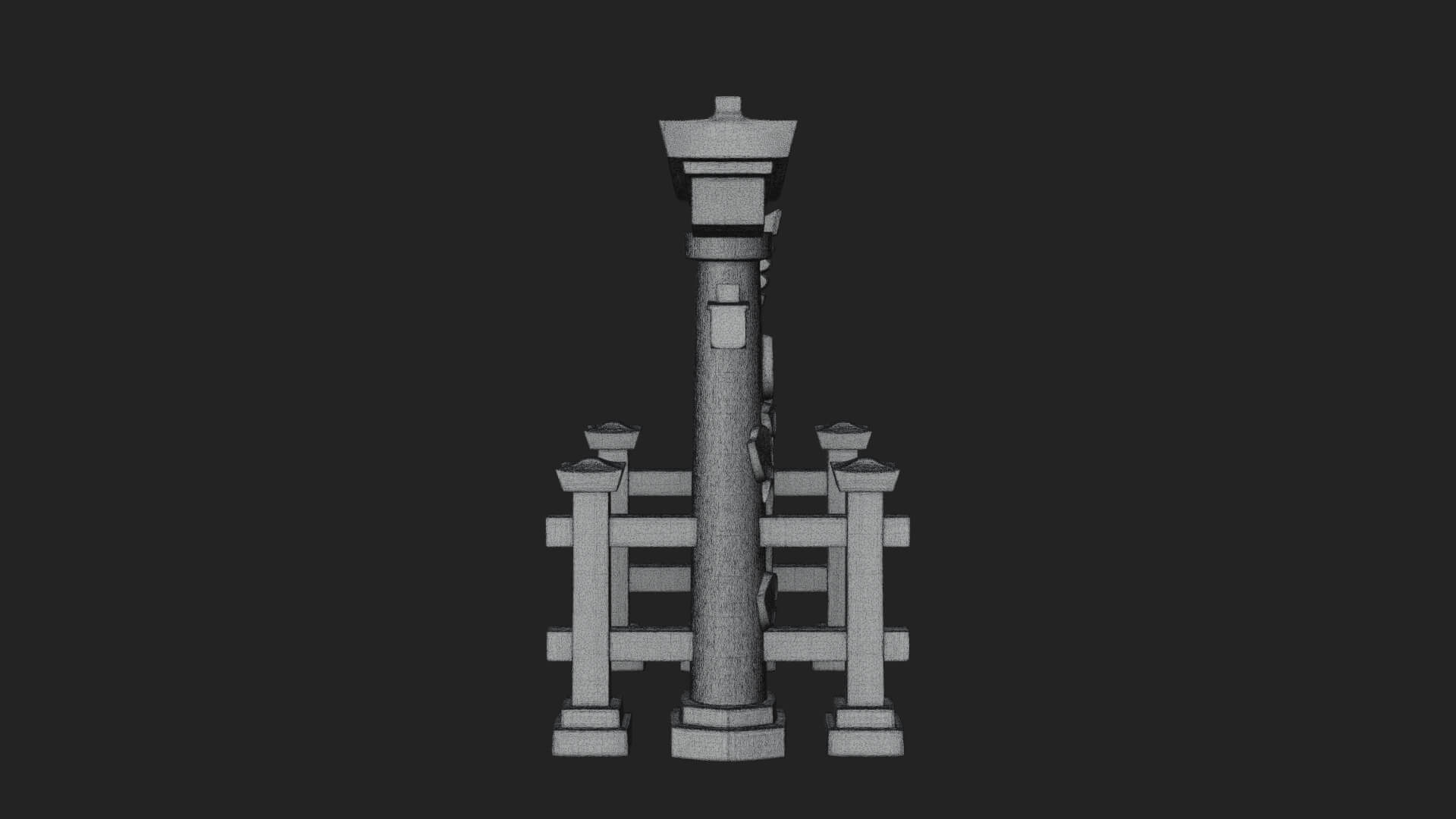 Torii Shrine Gate Design 1 3D Print Model 3D Model