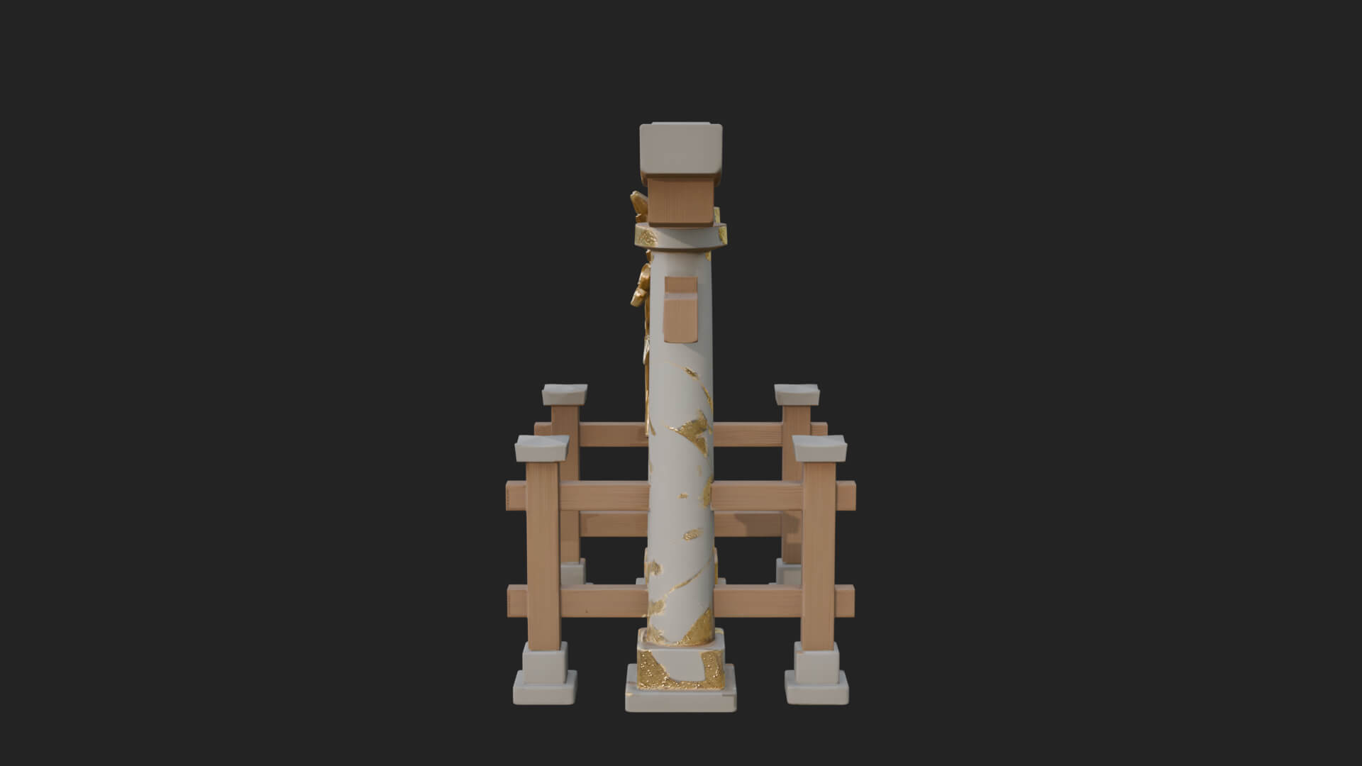 Torii Shrine Gate Design 2 3D Print Model 3D Model