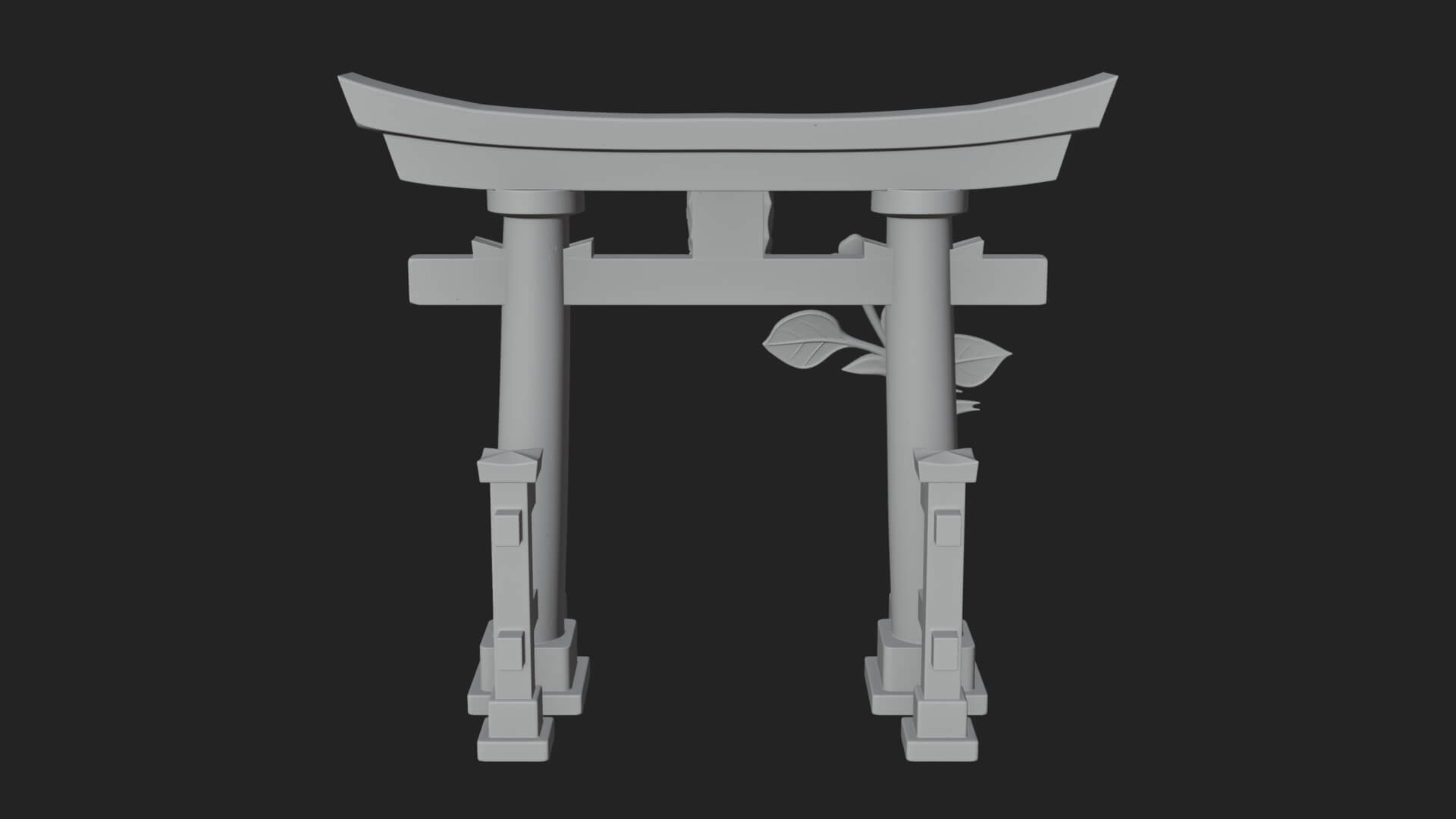 Torii Shrine Gate Design 2 3D Print Model 3D Model
