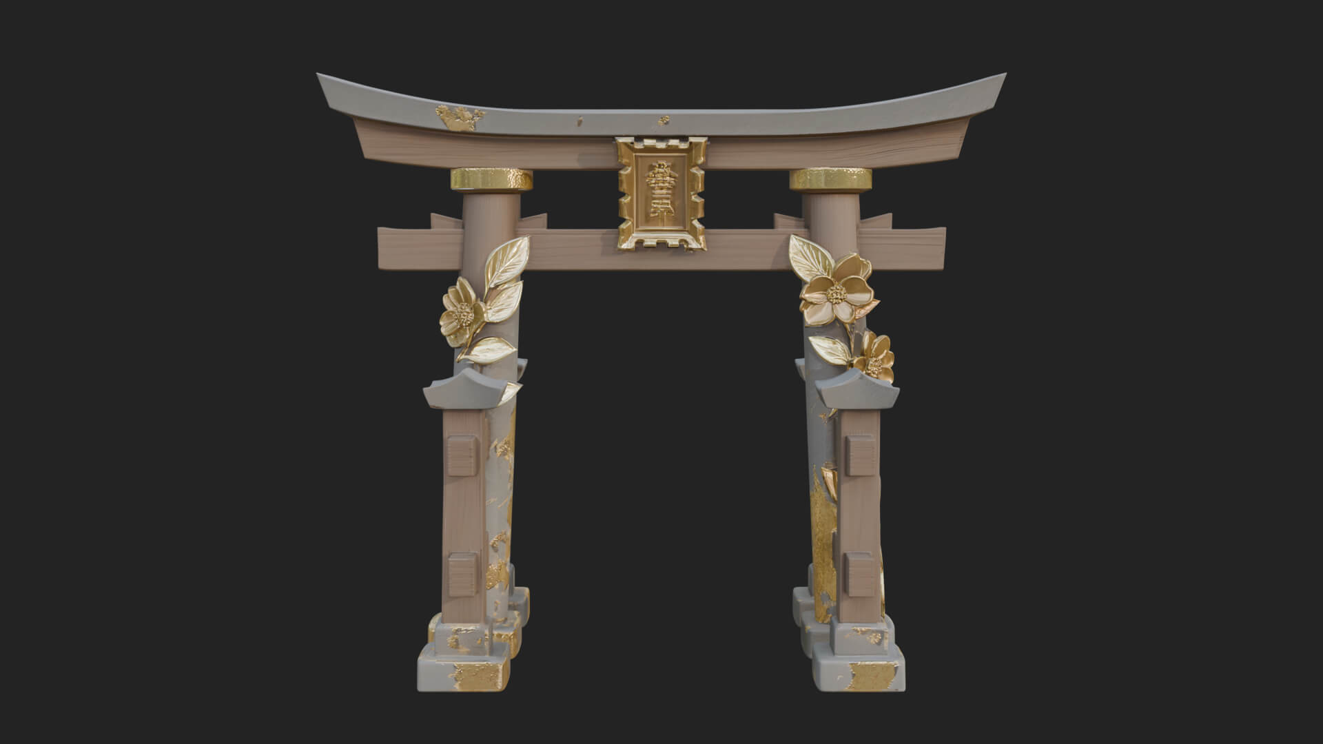 Torii Shrine Gate Design 3 3D Print Model 3D Model