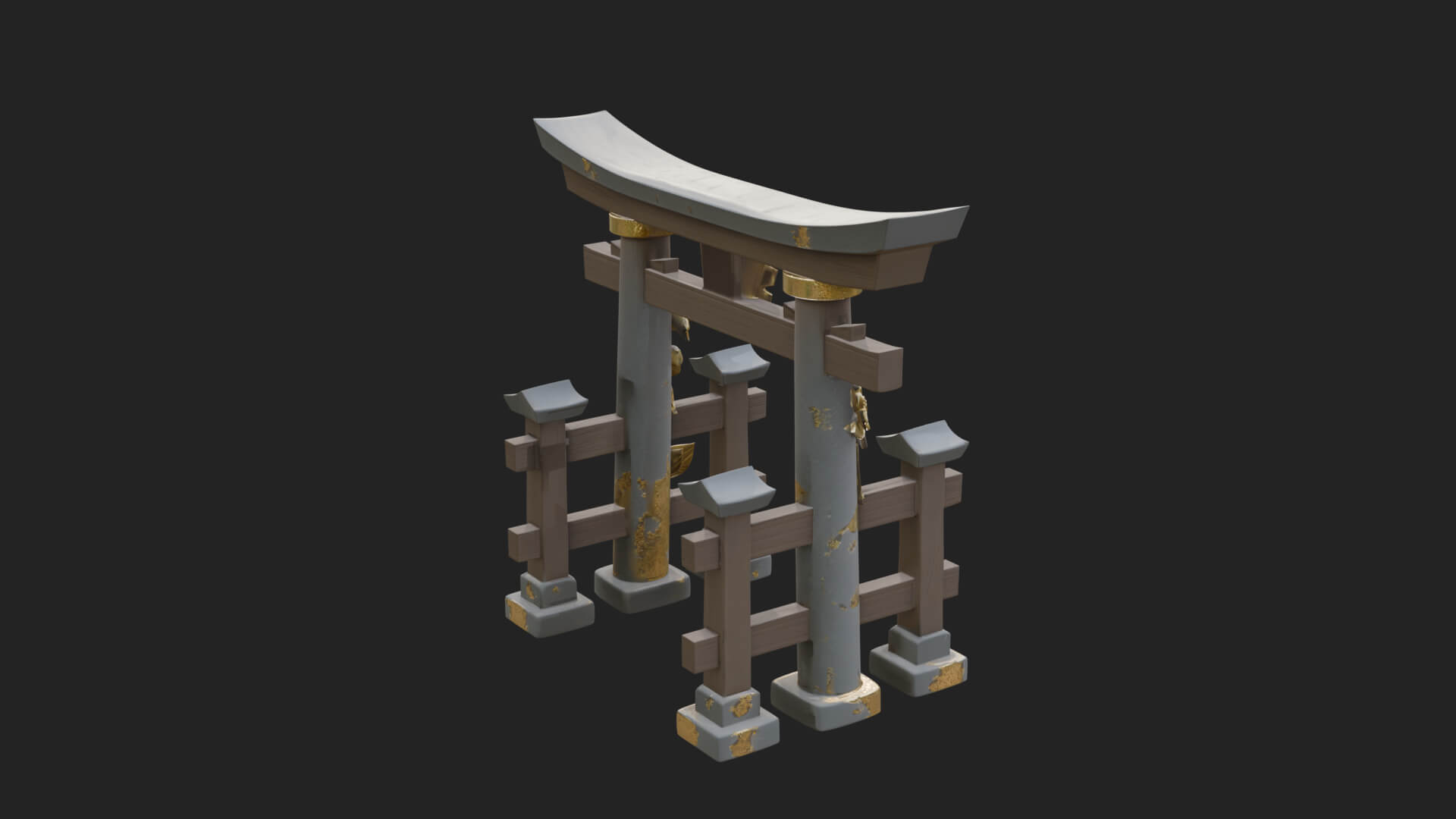 Torii Shrine Gate Design 3 3D Print Model 3D Model