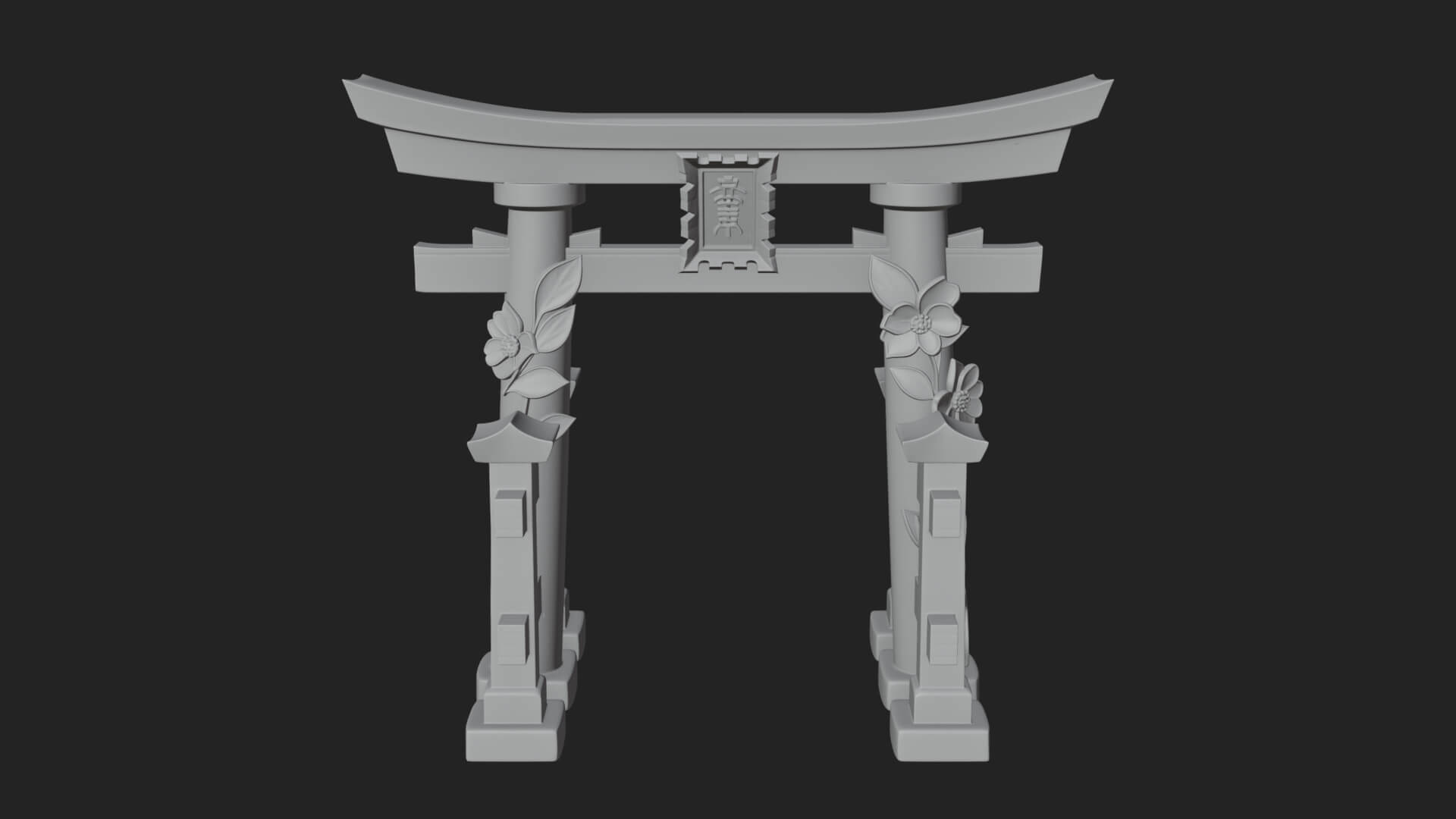 Torii Shrine Gate Design 3 3D Print Model 3D Model