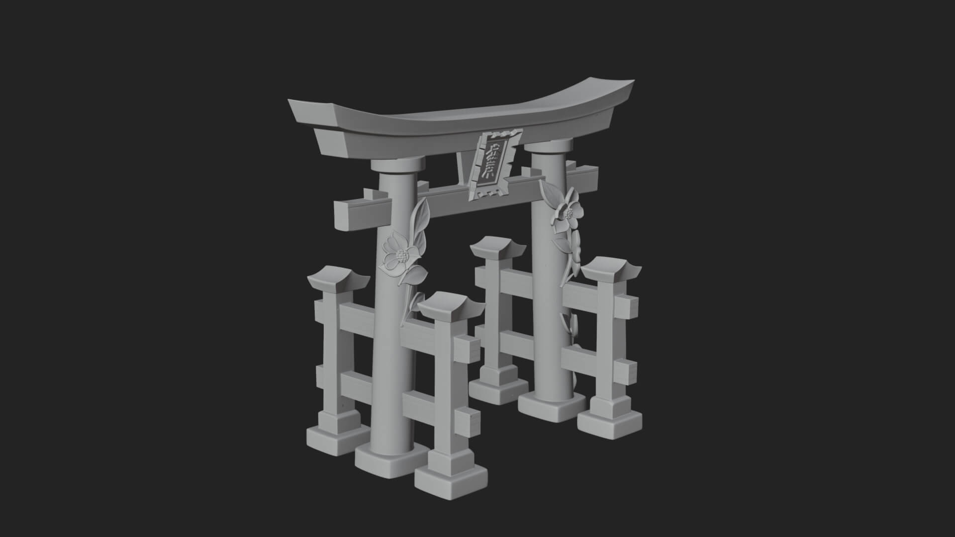 Torii Shrine Gate Design 3 3D Print Model 3D Model