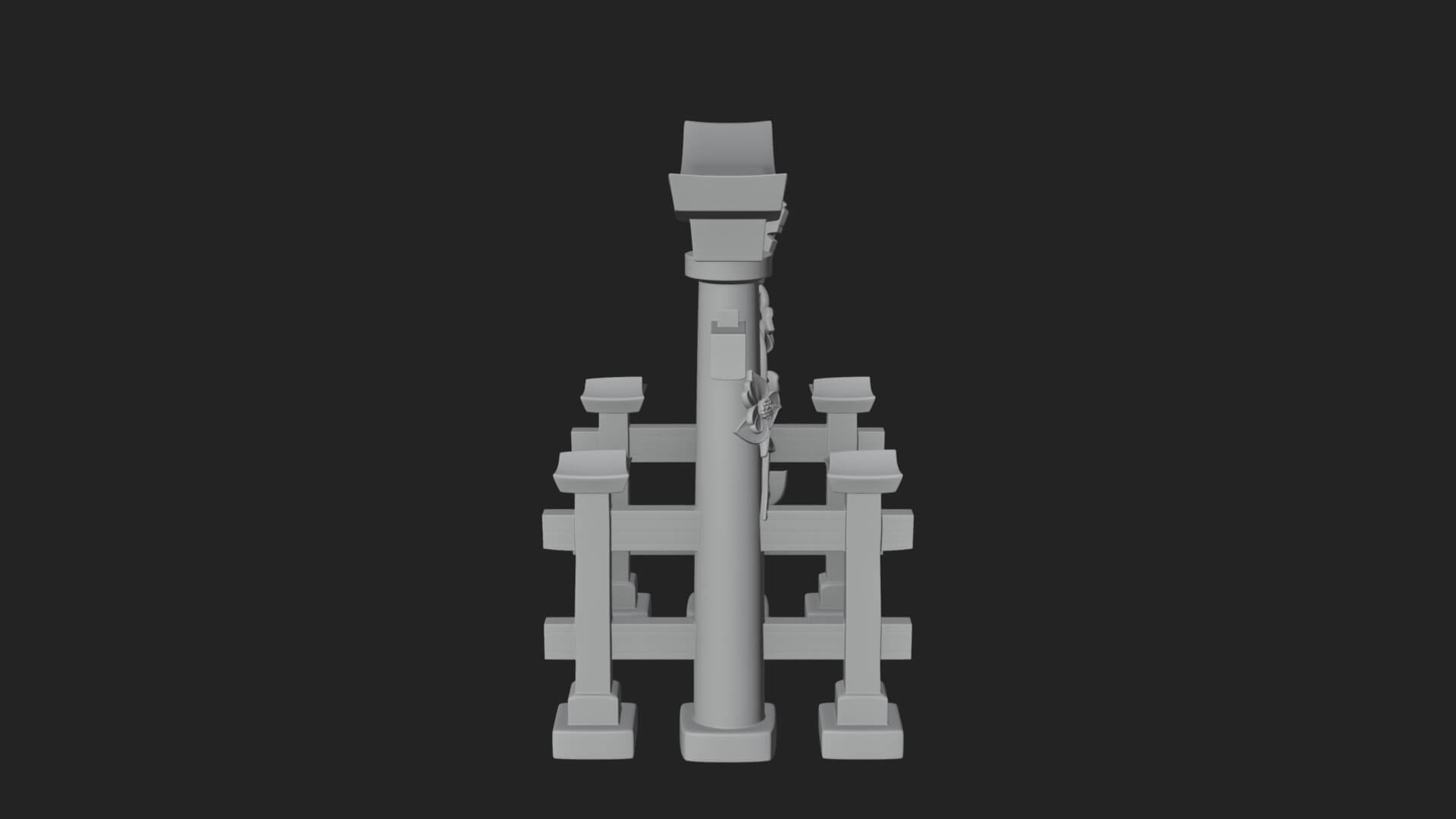 Torii Shrine Gate Design 3 3D Print Model 3D Model