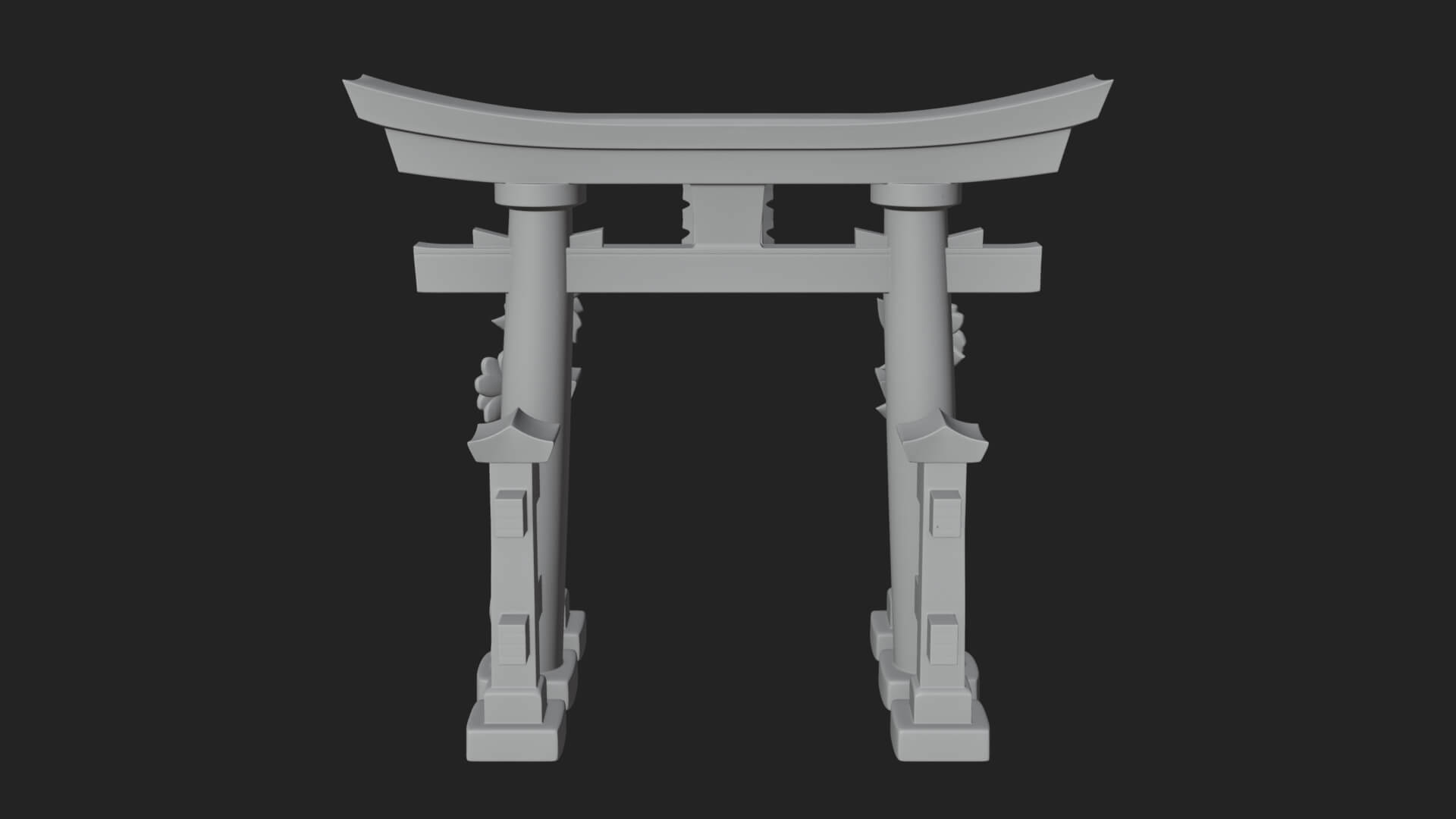 Torii Shrine Gate Design 3 3D Print Model 3D Model