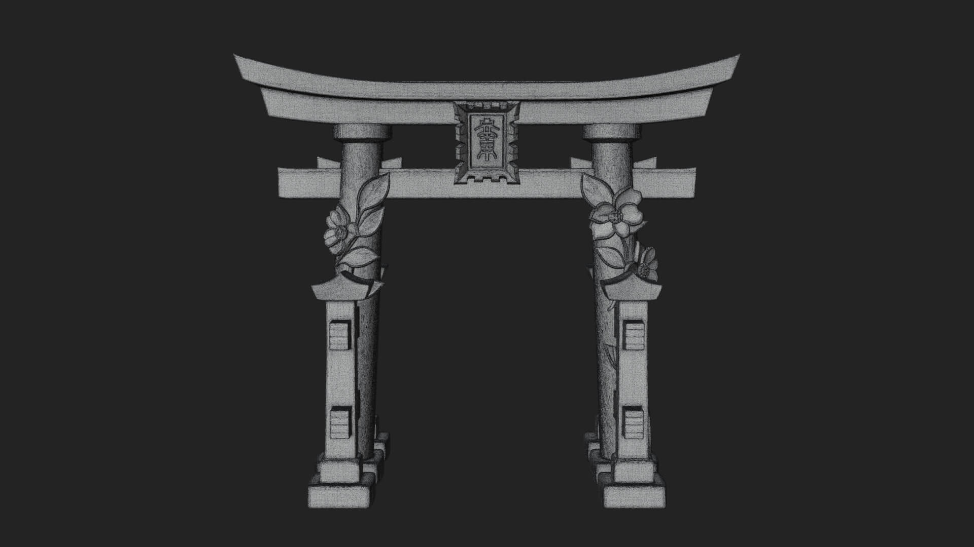 Torii Shrine Gate Design 3 3D Print Model 3D Model