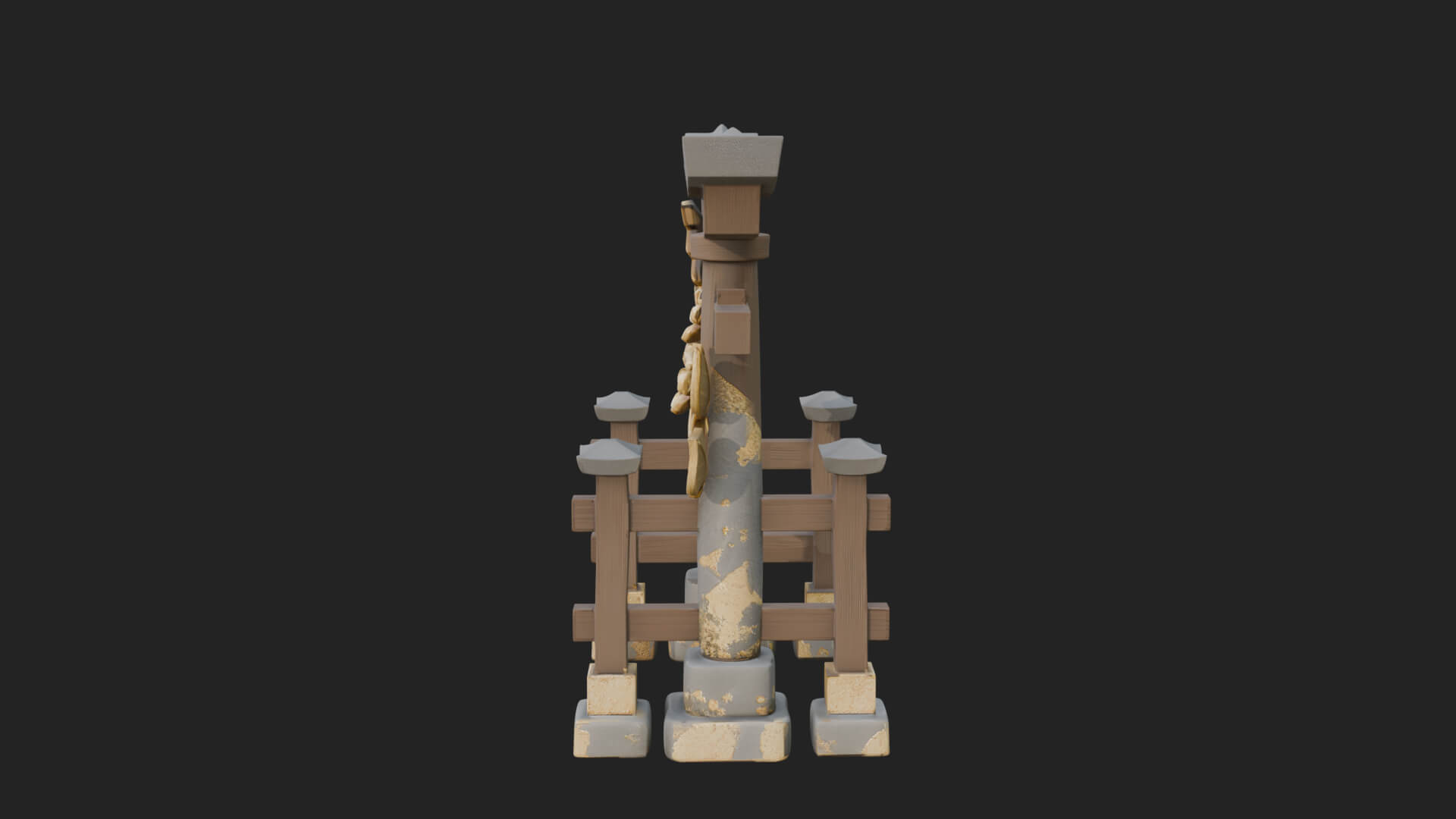Torii Shrine Gate Design 4 3D Print Model 3D Model