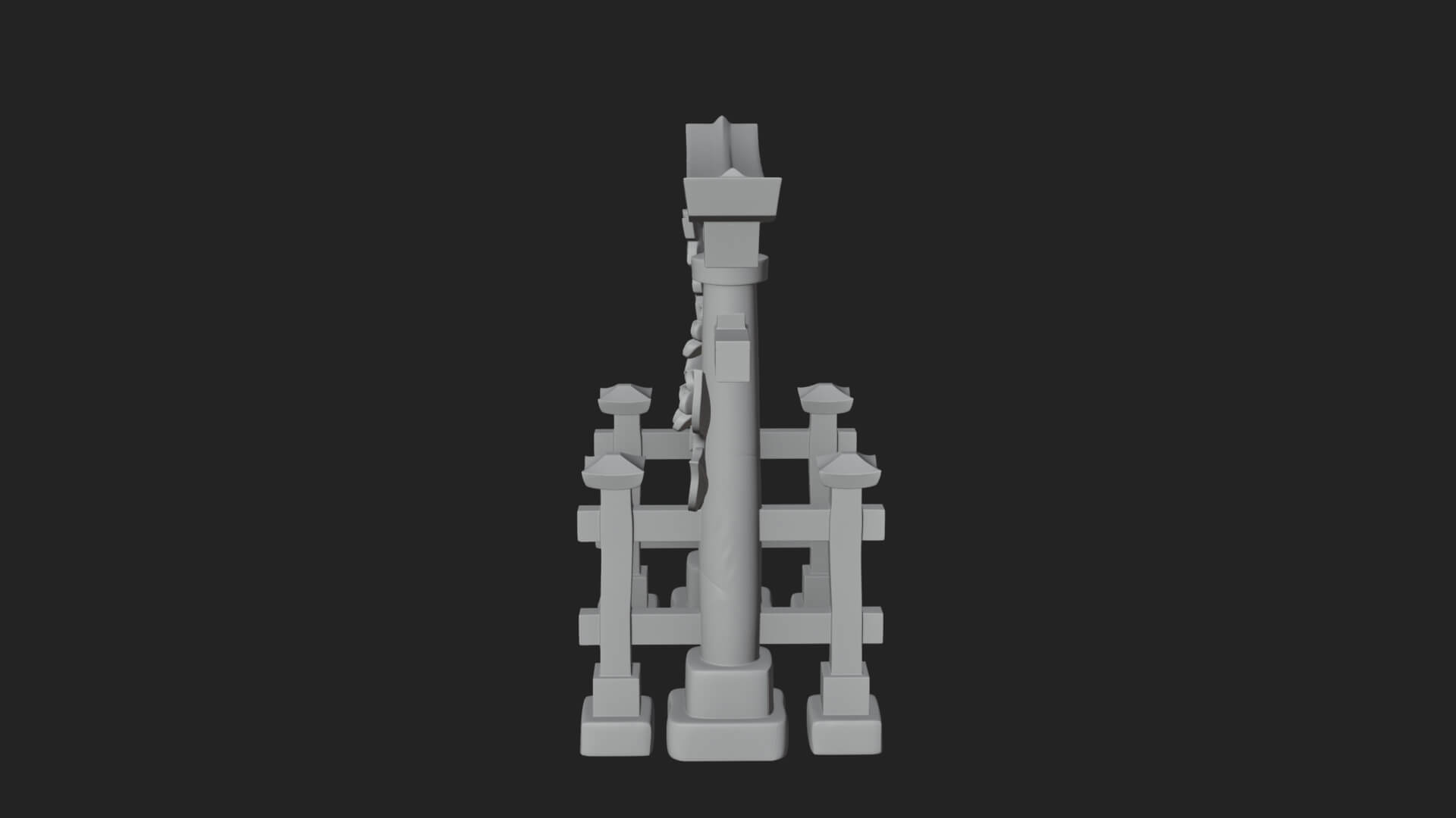 Torii Shrine Gate Design 4 3D Print Model 3D Model