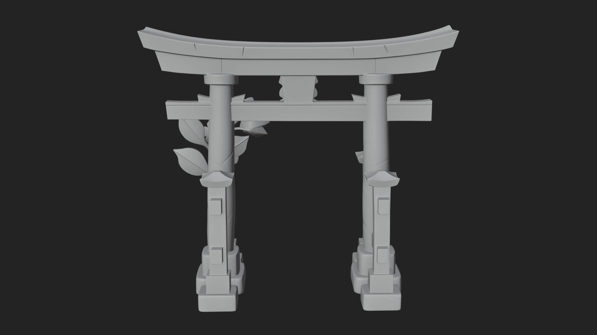Torii Shrine Gate Design 4 3D Print Model 3D Model