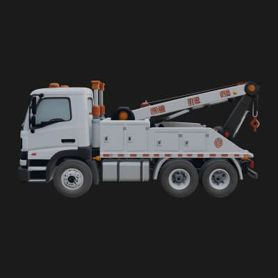Tow Truck Model Design 16 3D Print Model