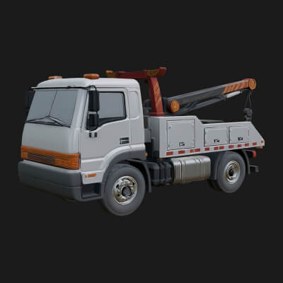 Tow Truck Model Design 7 3D Print Model