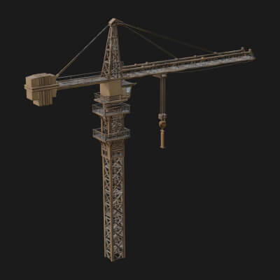 Tower Crane Model Design 1 3D Print Model