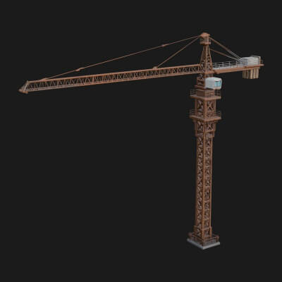 Tower Crane Model Design 2 3D Print Model