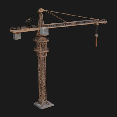 Tower Crane Model Design 3 3D Print Model