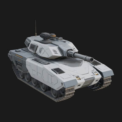 Tracked Armored Vehicle Model Design 15 3D Print Model