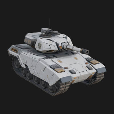 Tracked Armored Vehicle Model Design 20 3D Print Model