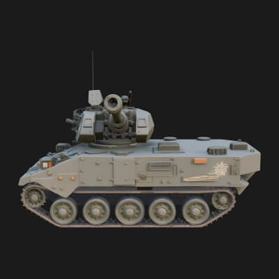 Tracked Armored Vehicle Model Design 21 3D Print Model