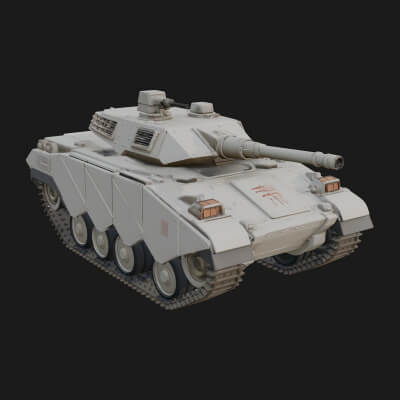 Tracked Armored Vehicle Model Design 22 3D Print Model