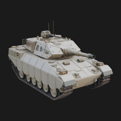 Tracked Armored Vehicle Model Design 23 3D Print Model