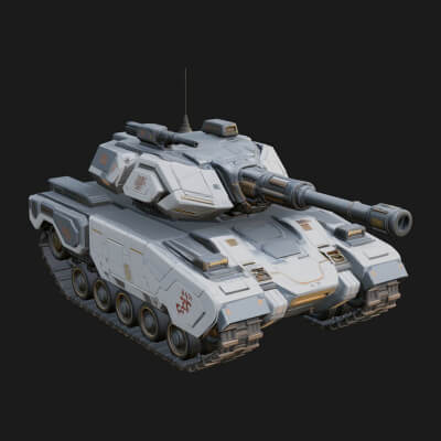 Tracked Armored Vehicle Model Design 28 3D Print Model