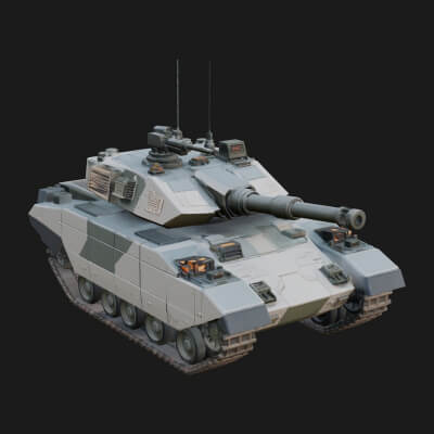 Tracked Armored Vehicle Model Design 3 3D Print Model