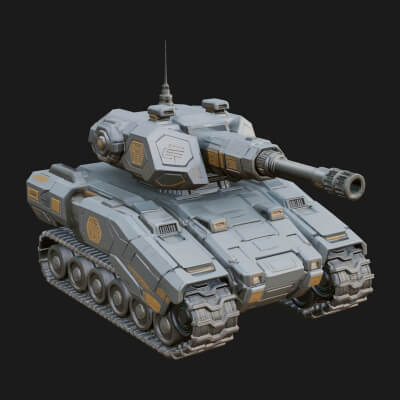 Tracked Armored Vehicle Model Design 30 3D Print Model