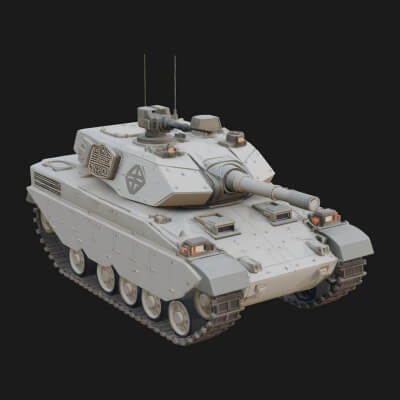Tracked Armored Vehicle Model Design 8 3D Print Model