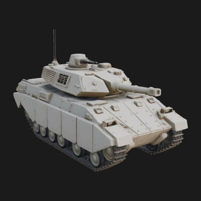 Tracked Armored Vehicle Model Design 9 3D Print Model