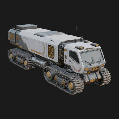 Tracked Rover Truck Model Design 1 3D Print Model