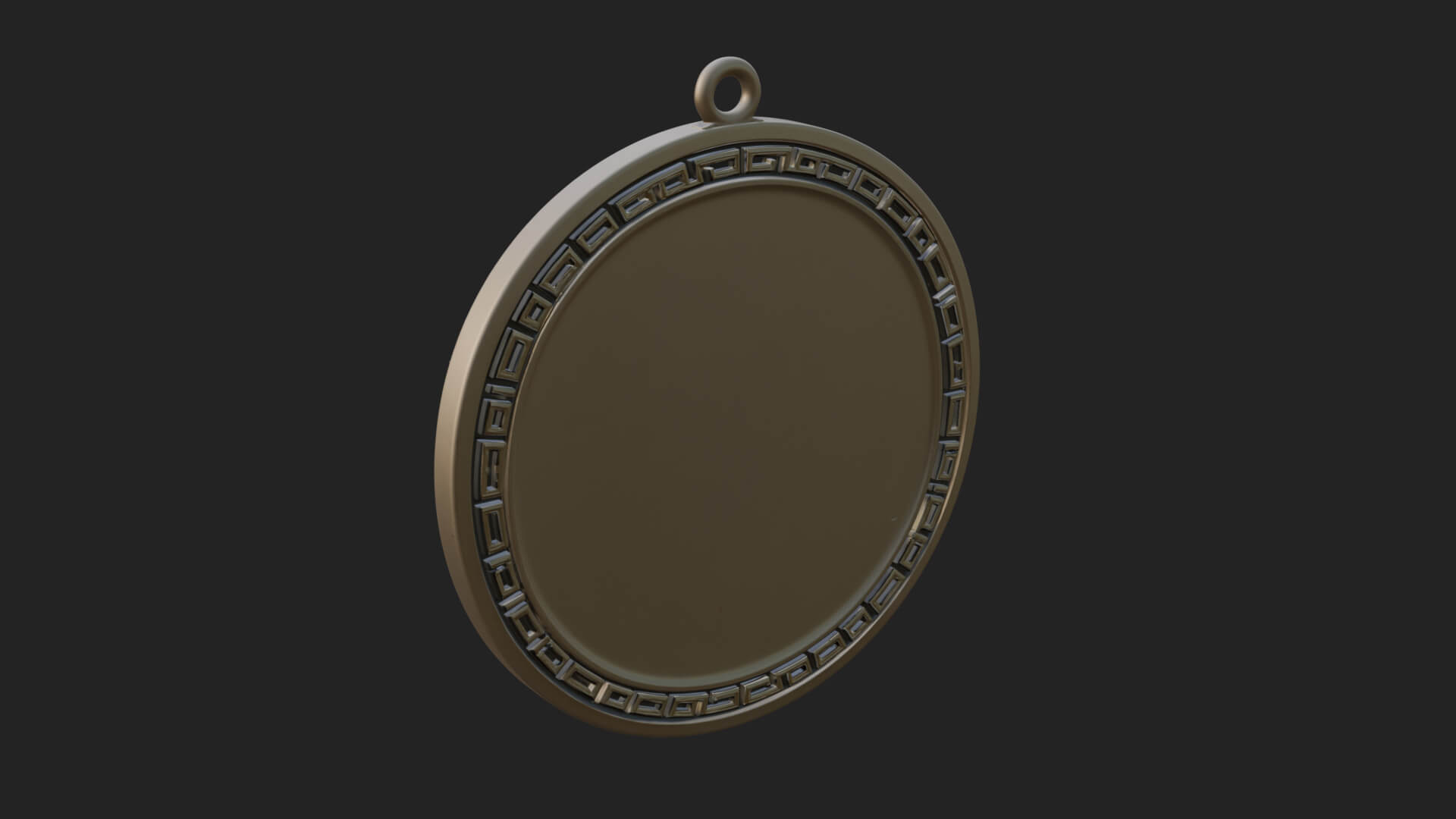 Trident Sea God Oval Plaque Design 4 3D Print Model 3D Model