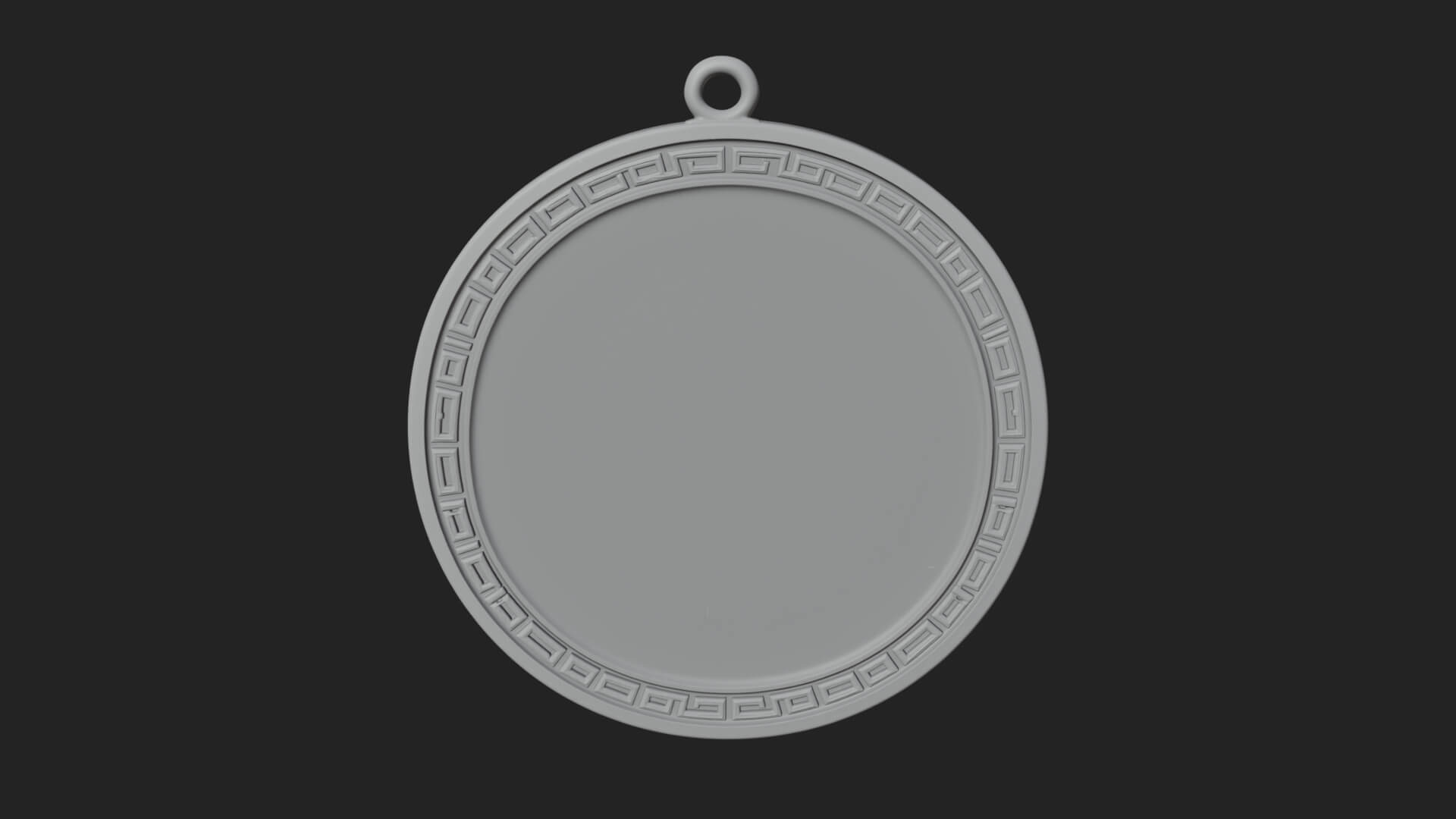 Trident Sea God Oval Plaque Design 4 3D Print Model 3D Model