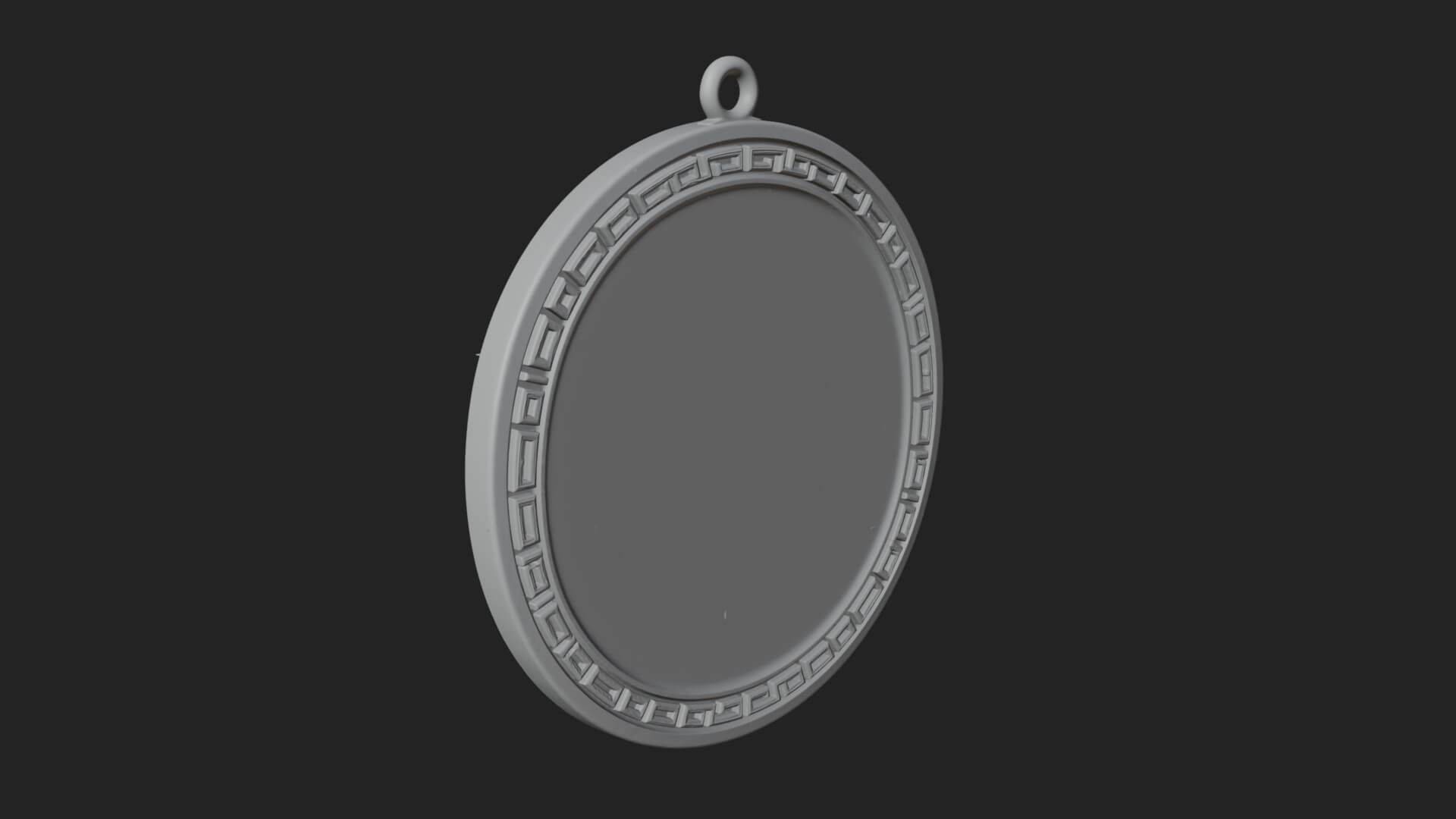 Trident Sea God Oval Plaque Design 4 3D Print Model 3D Model