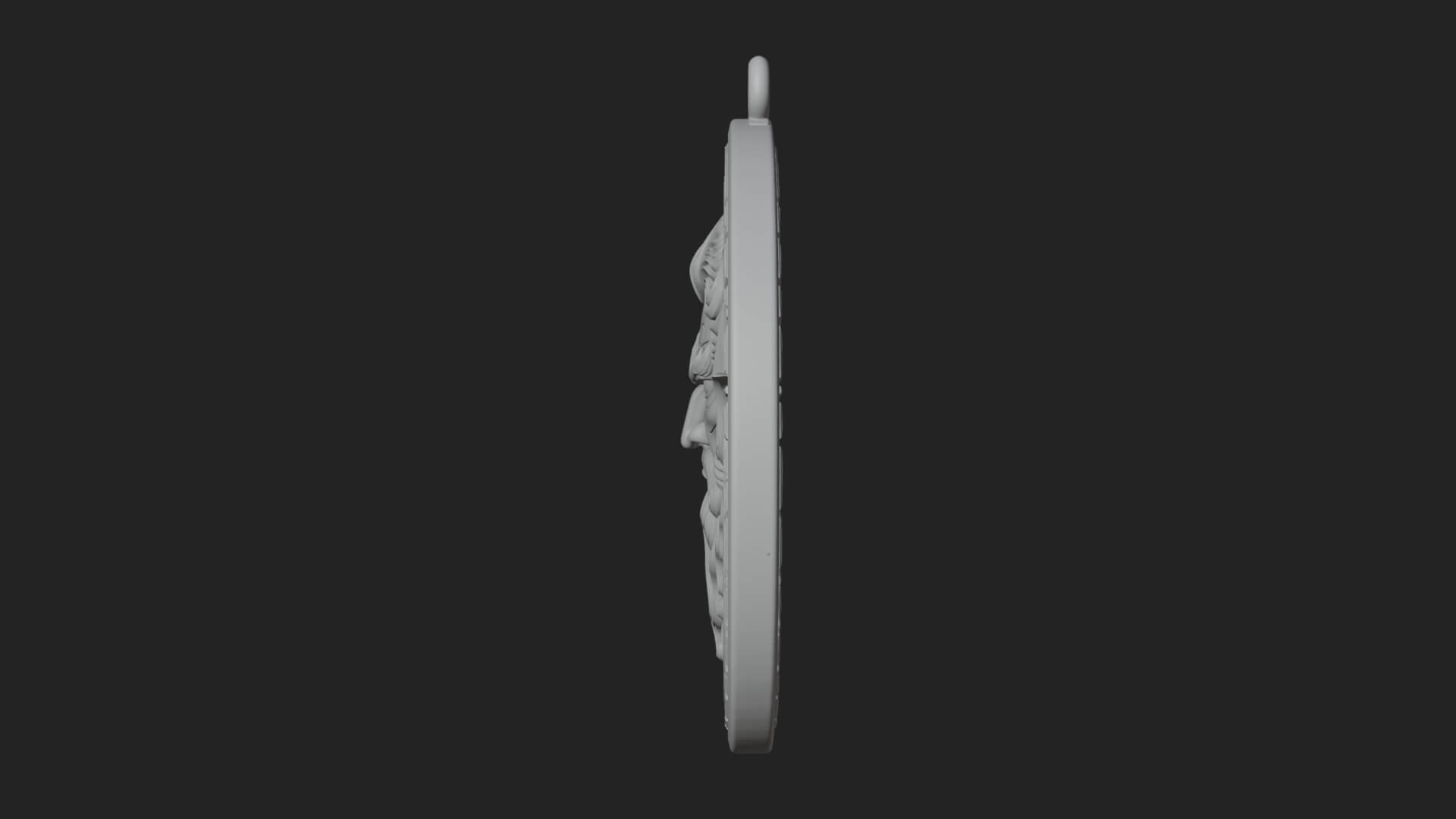 Trident Sea God Oval Plaque Design 4 3D Print Model 3D Model