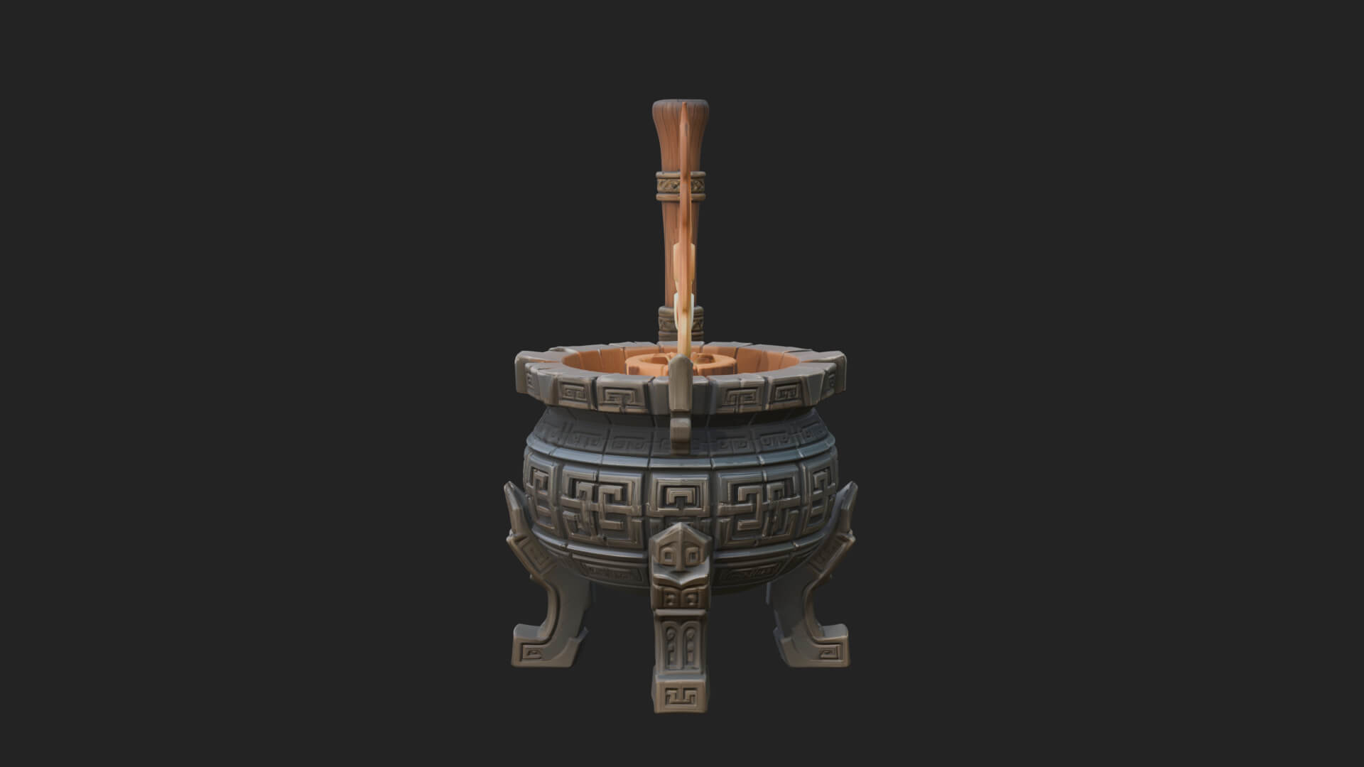 Tripod Brazier Torch Model Design 3 3D Print Model 3D Model