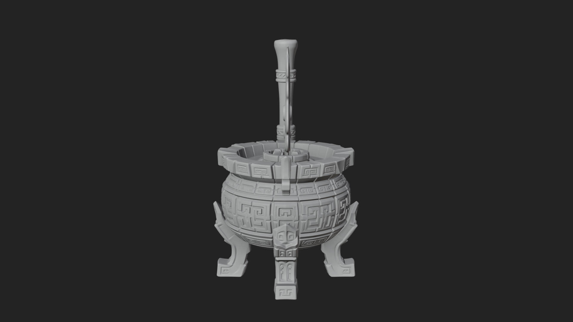 Tripod Brazier Torch Model Design 3 3D Print Model 3D Model
