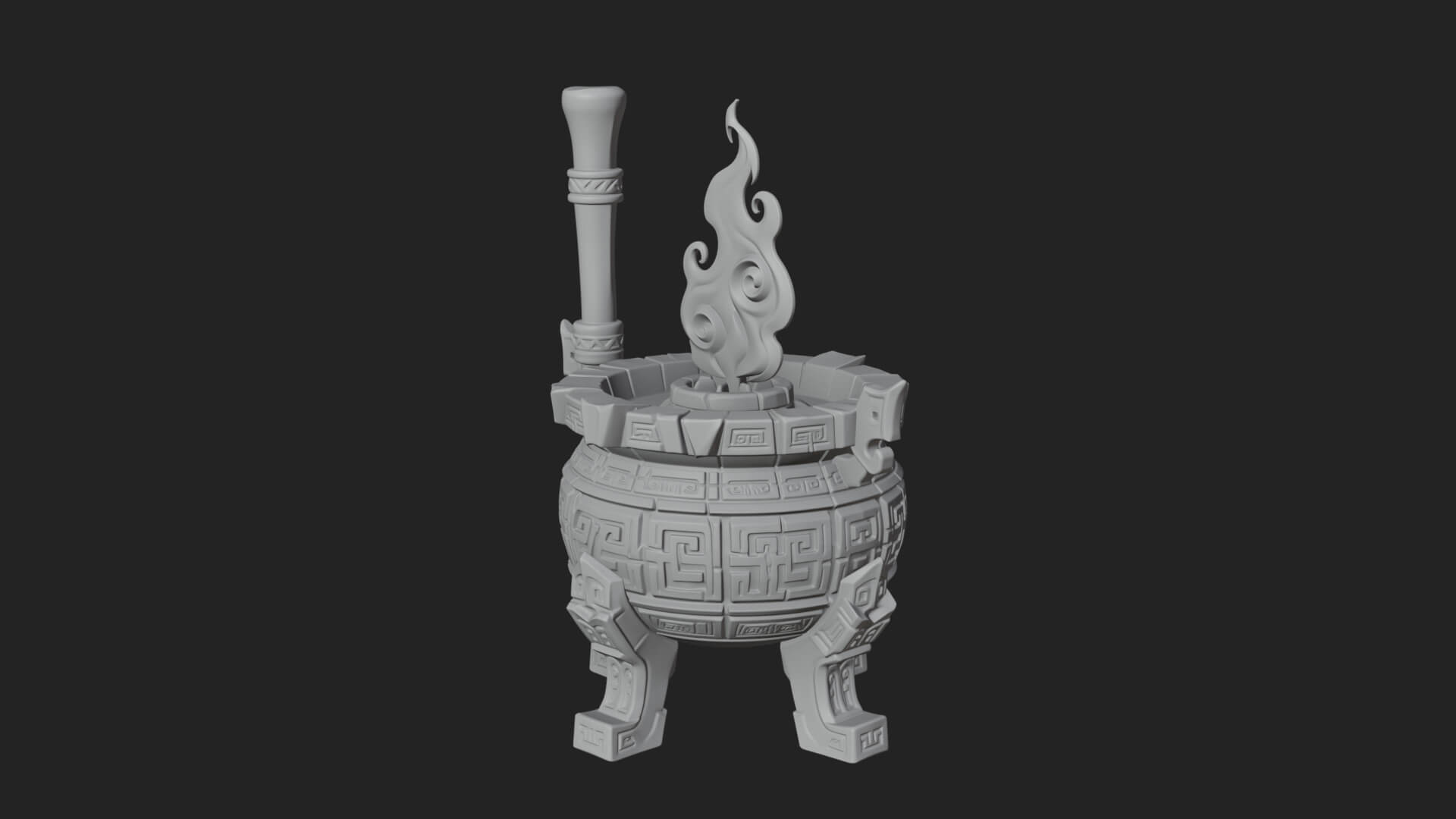 Tripod Brazier Torch Model Design 3 3D Print Model 3D Model