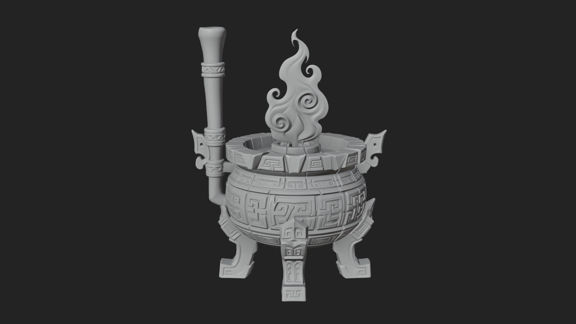 Tripod Brazier Torch Model Design 3 3D Print Model 3D Model