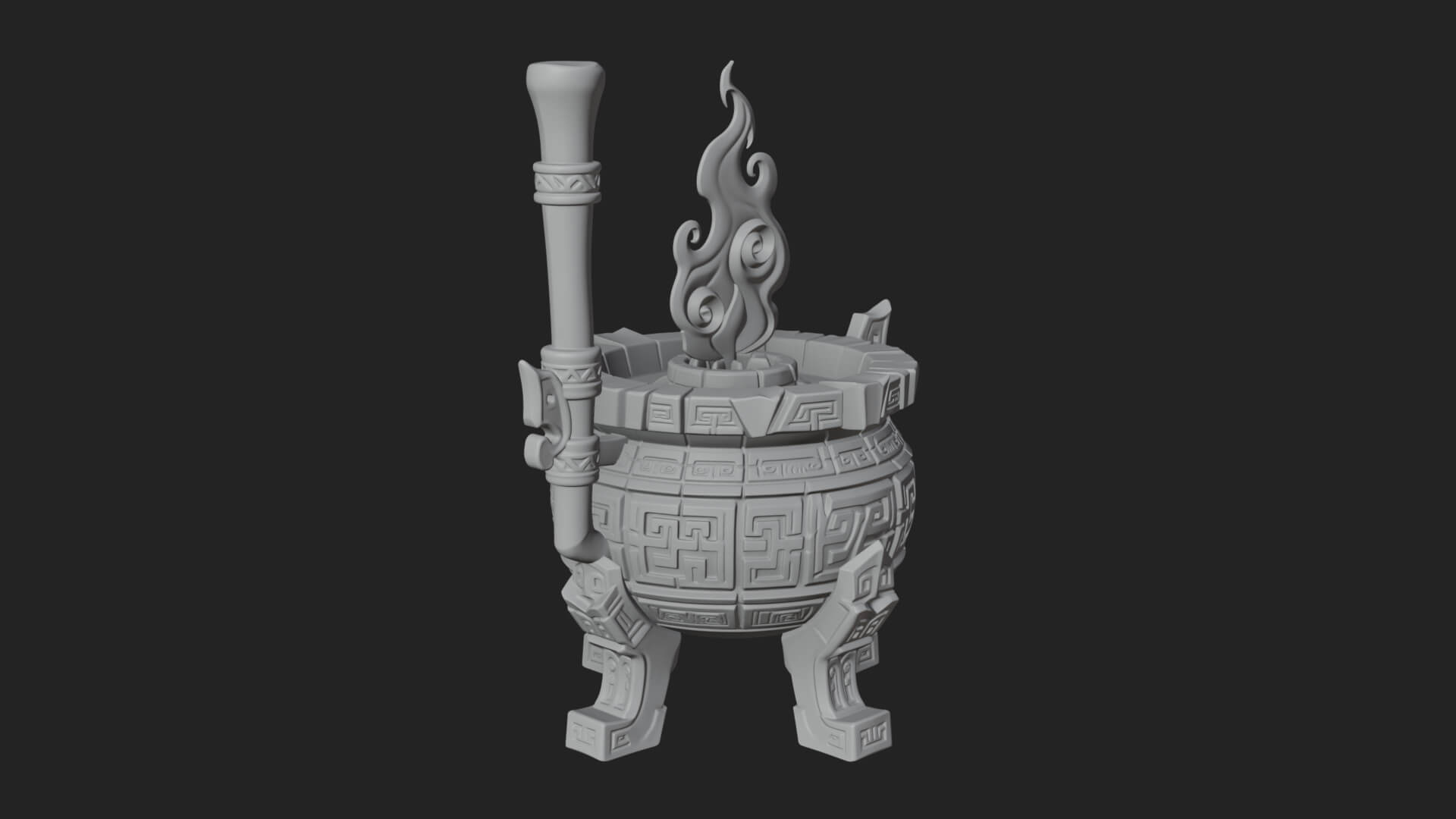 Tripod Brazier Torch Model Design 3 3D Print Model 3D Model