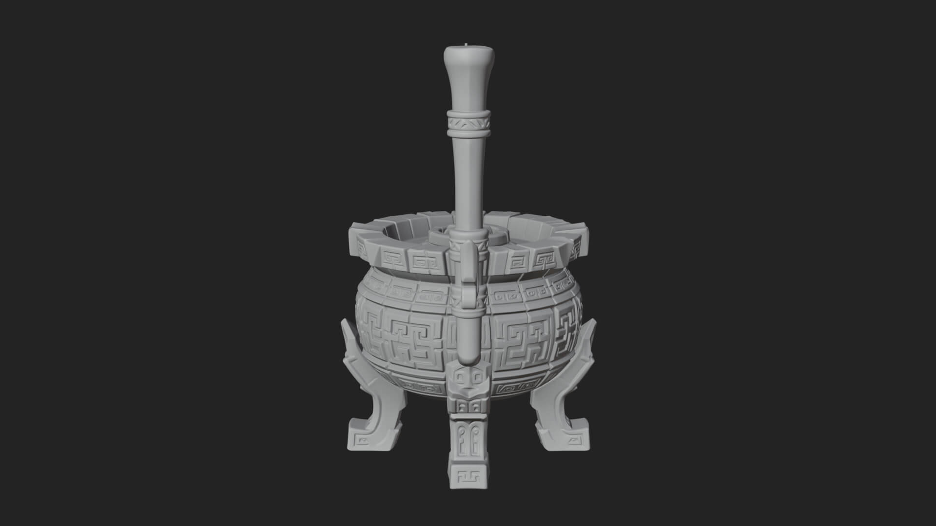 Tripod Brazier Torch Model Design 3 3D Print Model 3D Model