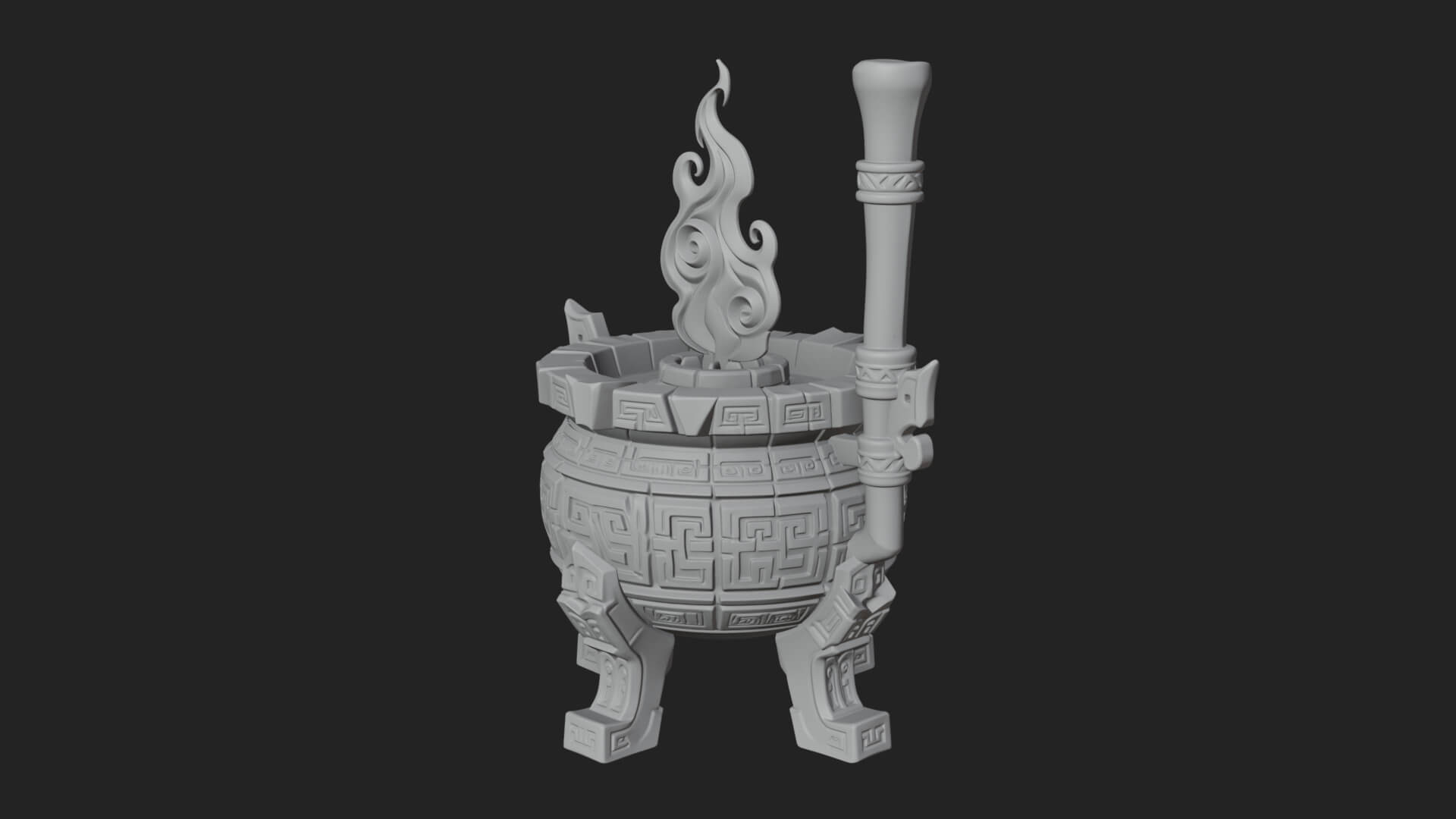 Tripod Brazier Torch Model Design 3 3D Print Model 3D Model
